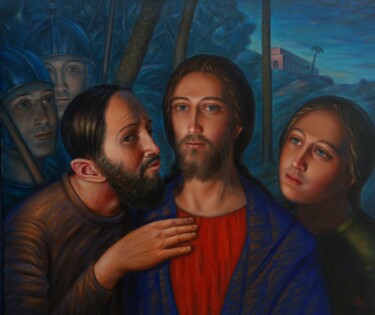"Предательство Иуды" başlıklı Tablo Oleg Gavrilov tarafından, Orijinal sanat, Akrilik artwork_cat. üzerine monte edilmiş