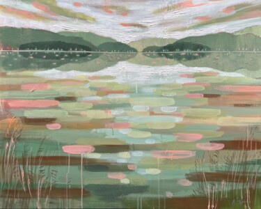 "Serene Breeze VII" başlıklı Tablo Alissa Kim Tjen tarafından, Orijinal sanat, Akrilik Ahşap Sedye çerçevesi üzerine monte e…