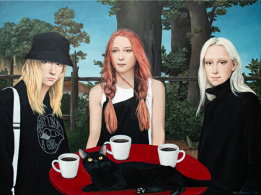 Картина под названием "The New Scene of Va…" - Nataliya Bagatskaya, Подлинное произведение искусства, Акрил