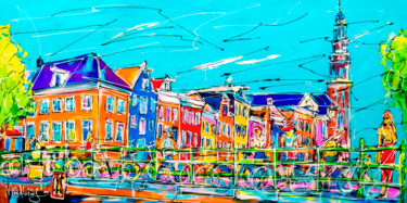 "Canal of Amsterdam,…" başlıklı Tablo Mathias (1975) tarafından, Orijinal sanat, Akrilik