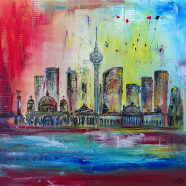 Painting titled "Berliner Reichstag…" by Burgstallers-Art - Alexandra Brehm, Original Artwork, Acrylic Mounted on artwork_ca…