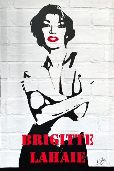 Peinture intitulée "Brigitte Lahaie "do…" par Erika Cool, Œuvre d'art originale, Acrylique Monté sur Châssis en bois