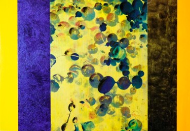 绘画 标题为“Tafelbild 4515” 由Volker W. Hamann, 原创艺术品, 颜料 安装在木板上