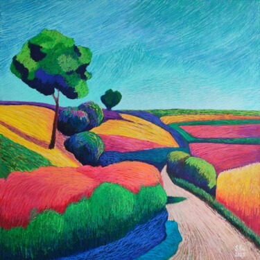 Painting titled "Color Symphony of t…" by Svetlana Kuzhim, Original Artwork, Acrylic