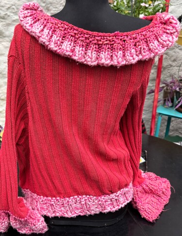 Arte tessile intitolato "Pull"s" sculpture"s…" da Florence Bouvry, Opera d'arte originale, Filo