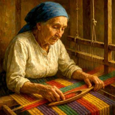 数字艺术 标题为“Les Doigts de Laine” 由Jean-Pol De Loof, 原创艺术品, 数字油画