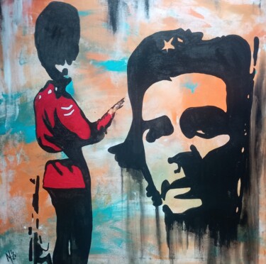 Malerei mit dem Titel "Malereien der Wand" von Ole Müller, Original-Kunstwerk, Acryl Auf Keilrahmen aus Holz montiert