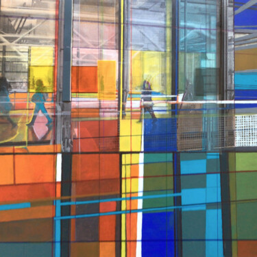 Peinture intitulée "REFLETS" par Edcha, Œuvre d'art originale, Acrylique