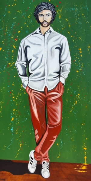 "STANDING STREET" başlıklı Tablo Janick Folinais tarafından, Orijinal sanat, Akrilik Ahşap Sedye çerçevesi üzerine monte edi…