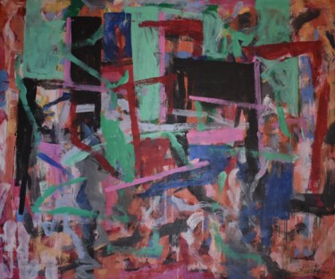 Peinture intitulée "La habitación" par Jesús Movellán, Œuvre d'art originale, Acrylique Monté sur Châssis en bois