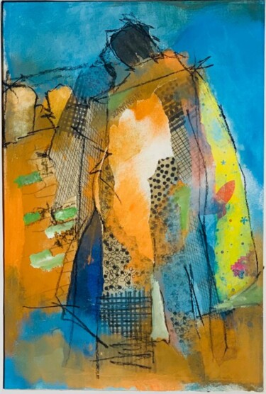 Peinture intitulée "O Beijo II" par Joelwiz, Œuvre d'art originale, Acrylique