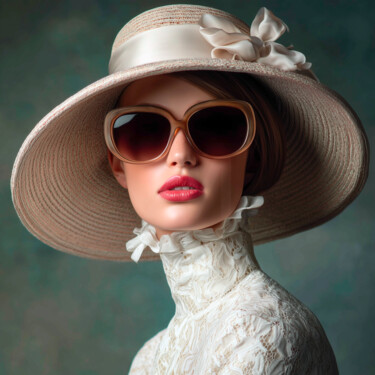 Digitale Kunst mit dem Titel "Look" von Thomas Thomopoulos, Original-Kunstwerk, KI-generiertes Bild