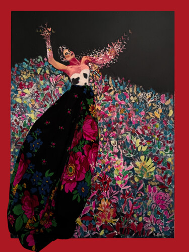 Painting titled "Freedom dream" by Frida Narin, Original Artwork, Oil