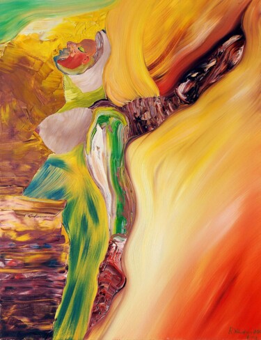 Peinture intitulée "Dancer." par Rodolfo V Ortiz, Œuvre d'art originale, Huile