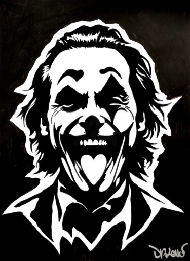 Malerei mit dem Titel "Joker ( by Dr. Love…" von Dr. Love, Original-Kunstwerk, Acryl