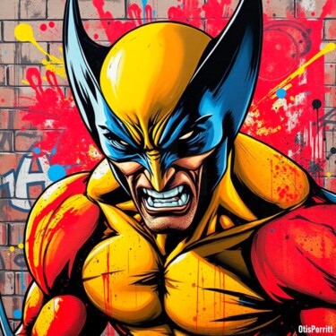 Цифровое искусство под названием "THE RAGE WITHIN-9" - Otis Porritt, Подлинное произведение искусства, 2D Цифровая Работа