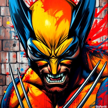 Цифровое искусство под названием "THE RAGE WITHIN-8" - Otis Porritt, Подлинное произведение искусства, 2D Цифровая Работа