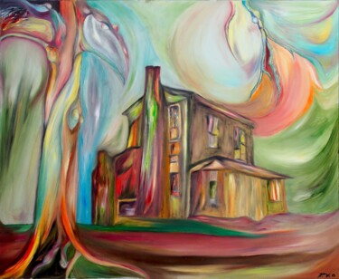 "The Old House, Mart…" başlıklı Tablo Rodolfo V Ortiz tarafından, Orijinal sanat, Petrol