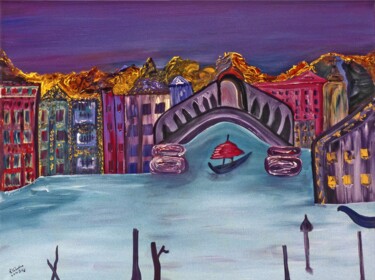 Malerei mit dem Titel "Venice." von Rodolfo V Ortiz, Original-Kunstwerk, Acryl