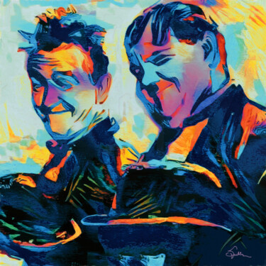 "Stan and Ollie" başlıklı Dijital Sanat Van Evan Fuller tarafından, Orijinal sanat, Dijital Resim