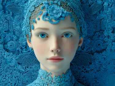 "La dentelle" başlıklı Dijital Sanat Thomas Thomopoulos tarafından, Orijinal sanat, AI tarafından oluşturulan görüntü