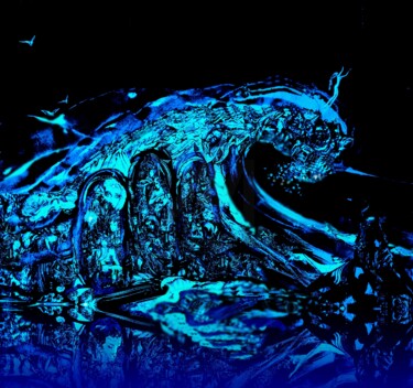 Arts numériques intitulée "Волна - 2" par Varu Kadis, Œuvre d'art originale, Peinture numérique