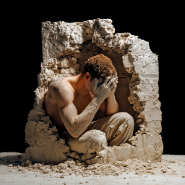 "Deconstruction" başlıklı Dijital Sanat Thomas Thomopoulos tarafından, Orijinal sanat, AI tarafından oluşturulan görüntü