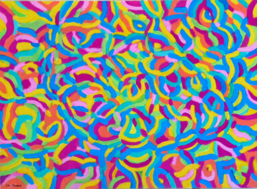 "Peinturlure" başlıklı Tablo Christian Vidal tarafından, Orijinal sanat, Akrilik Ahşap panel üzerine monte edilmiş