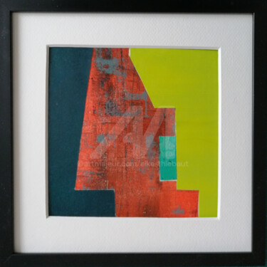 "Sans Titre 13/2025" başlıklı Kolaj Elke Thiébaut tarafından, Orijinal sanat, Akrilik Karton üzerine monte edilmiş