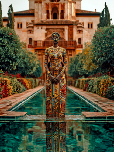 Digital Arts titled "Présence" by Thomas Thomopoulos, Original Artwork, AI generated image