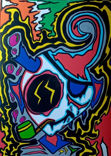 "Pirate Style" başlıklı Tablo Mahrk Gotié tarafından, Orijinal sanat, Akrilik