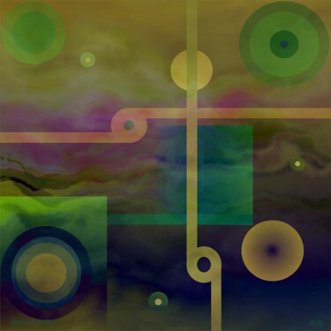 Arte digital titulada "nada visual vi-gita…" por Ojolo, Obra de arte original, Pintura Digital