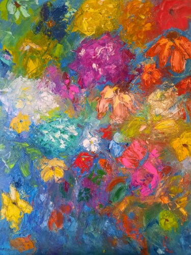 "Cause Silence" başlıklı Tablo Sandra Land tarafından, Orijinal sanat, Petrol Ahşap Sedye çerçevesi üzerine monte edilmiş