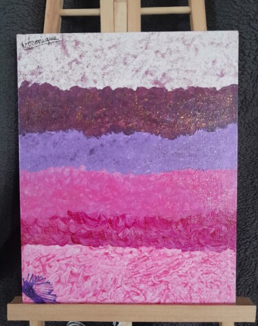"La vie en rose" başlıklı Tablo Véronique Jacquemot tarafından, Orijinal sanat, Akrilik Karton üzerine monte edilmiş