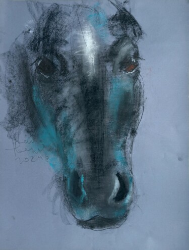 Drawing titled "Pastel Animals I" by Ivan Tverdun, Original Artwork, Pastel