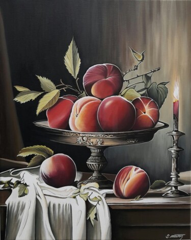 "Les pêches" başlıklı Tablo Stéphane Mouton tarafından, Orijinal sanat, Akrilik