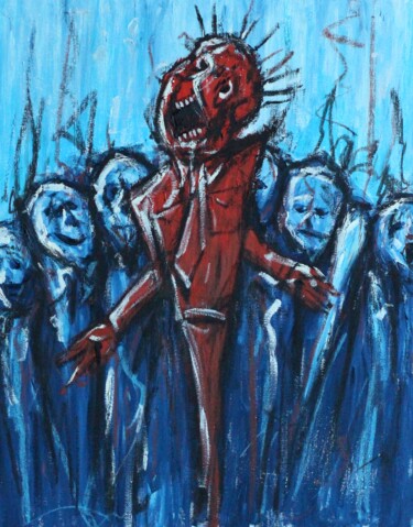 Peinture intitulée "E Pluribus Unum" par Mark Barrable, Œuvre d'art originale, Huile Monté sur Châssis en bois