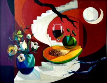 "Bodegón ascendente" başlıklı Tablo Tony Espaillat tarafından, Orijinal sanat, Akrilik