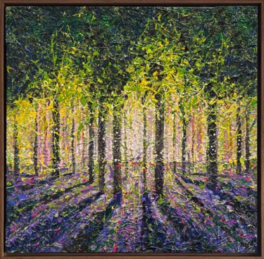 "Where the Bluebells…" başlıklı Tablo Nadiia Antoniuk tarafından, Orijinal sanat, Akrilik Ahşap Sedye çerçevesi üzerine mont…