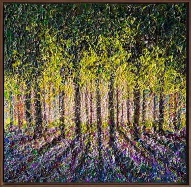 Malerei mit dem Titel "Belgian forest - fr…" von Nadiia Antoniuk, Original-Kunstwerk, Acryl