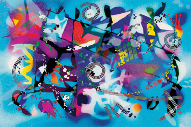 "Blue Euphoria" başlıklı Dijital Sanat Van Evan Fuller tarafından, Orijinal sanat, Dijital Resim