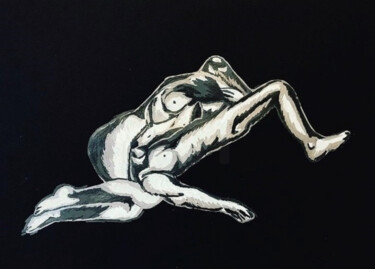 Peinture intitulée "The embrace" par Nadine Van Bogaert, Œuvre d'art originale, Acrylique