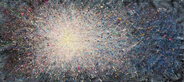 Painting titled "Energy Within - Lar…" by Nadiia Antoniuk, Original Artwork, Acrylic