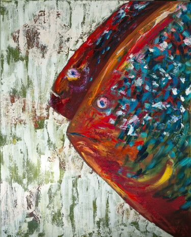 Ζωγραφική με τίτλο "Белый шум" από Артем Якимов (AYA), Αυθεντικά έργα τέχνης, Λάδι