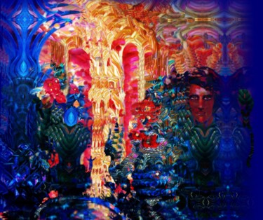 Arts numériques intitulée "Пристальный взгляд" par Varu Kadis, Œuvre d'art originale, Peinture numérique