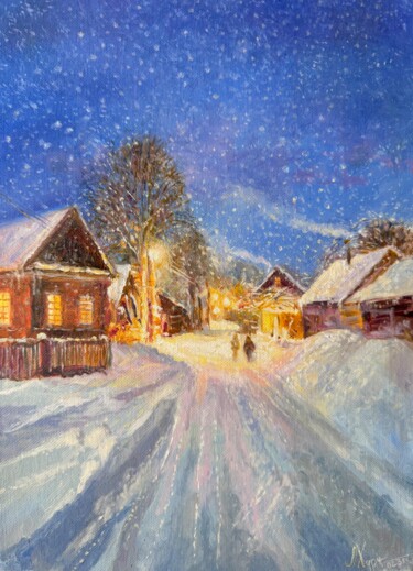 "Vespers" başlıklı Tablo Liana Kharchenko tarafından, Orijinal sanat, Petrol