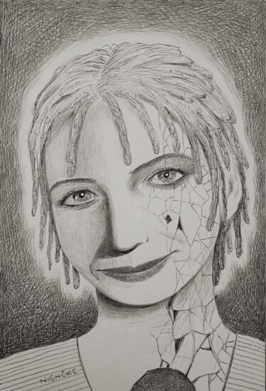 Σχέδιο με τίτλο "Elladi" από Milto Sideris, Αυθεντικά έργα τέχνης, Στυλό