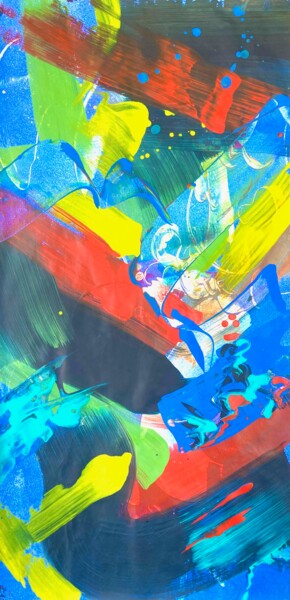 "THE VALLEY" başlıklı Tablo Delphine Bernard tarafından, Orijinal sanat, Akrilik Diğer sert panel üzerine monte edilmiş