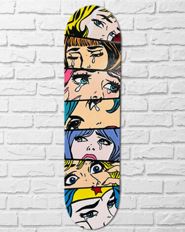 "The Crisis Deck" başlıklı Tablo Simone De Rosa tarafından, Orijinal sanat, Akrilik Ahşap panel üzerine monte edilmiş