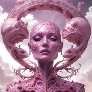 Цифровое искусство под названием "Queen of Past and F…" - Sofia Markina, Подлинное произведение искусства, Изображение, сген…